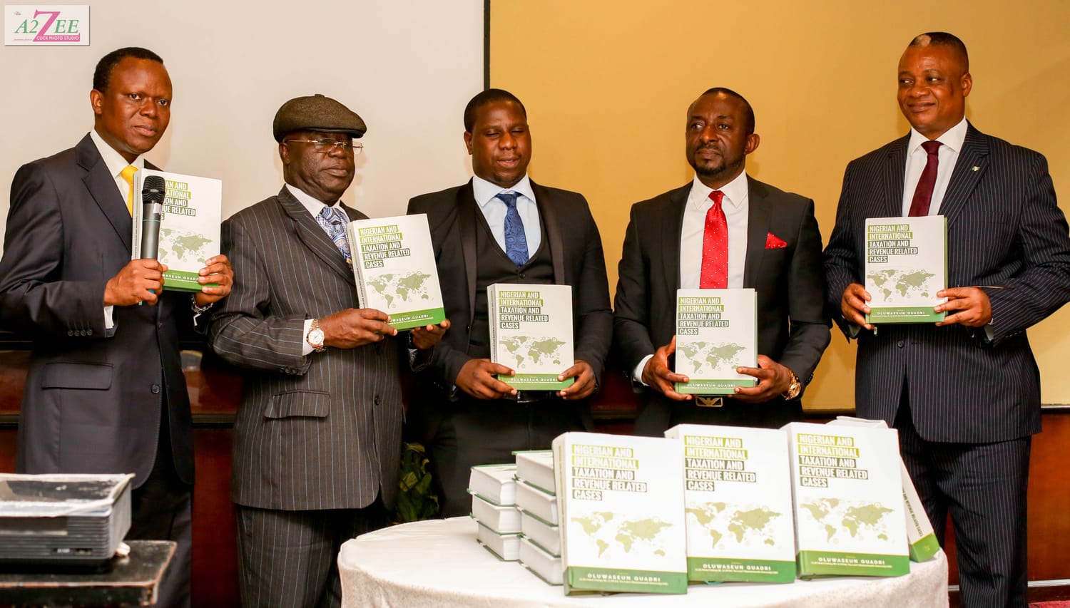 Oluwaseun Quadri at the launch of his book and the Qtax App