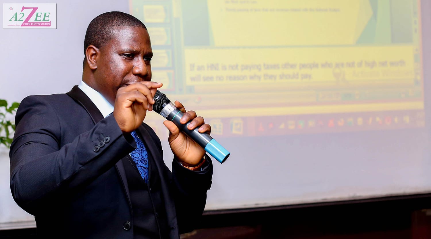 Oluwaseun Quadri speaking at the launch
